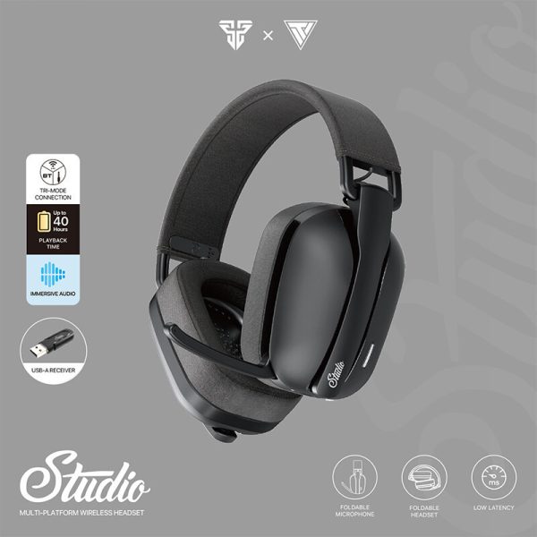 Fantech Wireless Headset Studio WHG03 Pro with 7.1 Surround Multi- Platform USB +3.5MM - Image 3