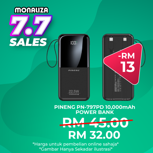 Pineng PN-797PD 10,000mAh Power Bank