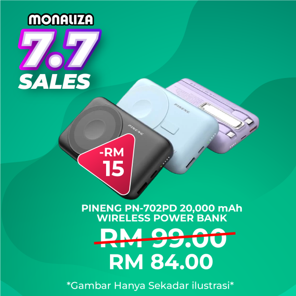 Pineng PN-702PD 20,000mAh Wireless Power Bank