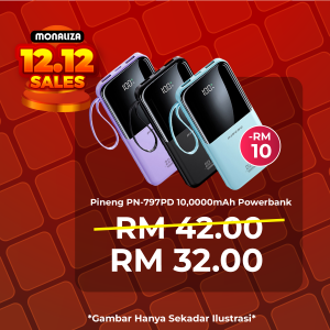 [ PROMOSI 12.12 ] Pineng PN-797PD 10,000mAh Power Bank
