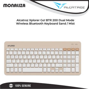 Alcatroz Xplorer Go! BTR 200 Dual Mode Wireless Bluetooth Keyboard Sand / Mist