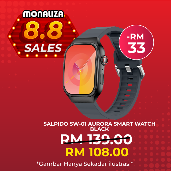 SALPIDO SW-01 Aurora Smart Watch - Black