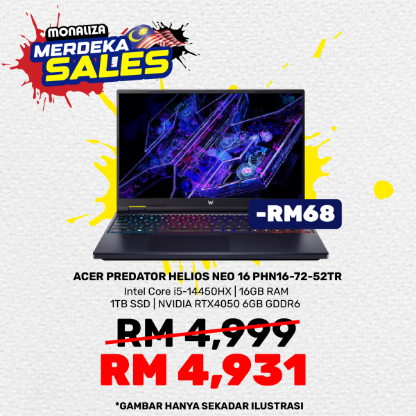 Acer Laptop Gaming Predator Helios Neo 16 PHN16-72-52TR