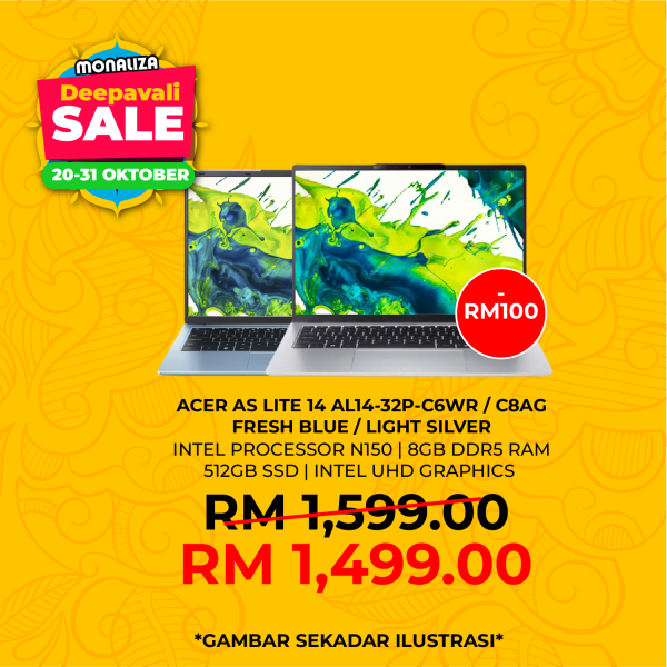 Acer Aspire Lite 14 Laptop (AL14-32P-C6WR/C8AG) Intel N150 | Intel UHD Graphics