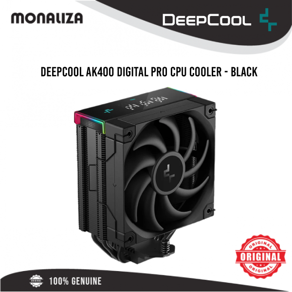 DEEPCOOL AK400 Digital Pro CPU Cooler – Black