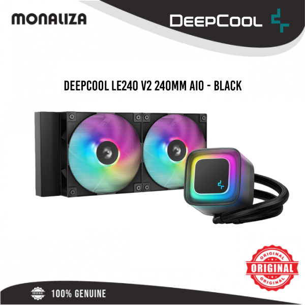 DEEPCOOL LE240 V2 240mm AIO – Black