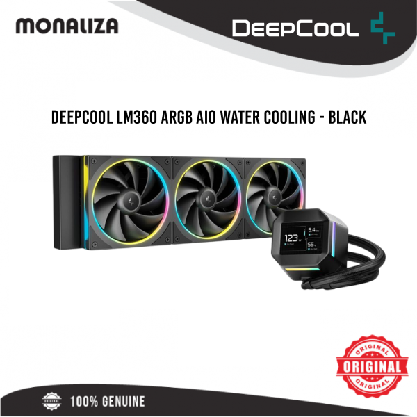 Deepcool LM360 ARGB AIO Water Cooling – Black / White