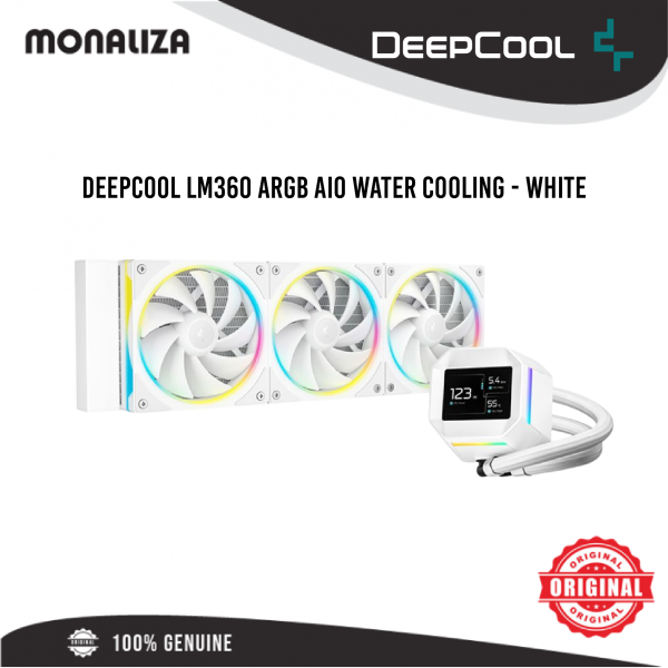 Deepcool LM360 ARGB AIO Water Cooling – Black / White - Image 2