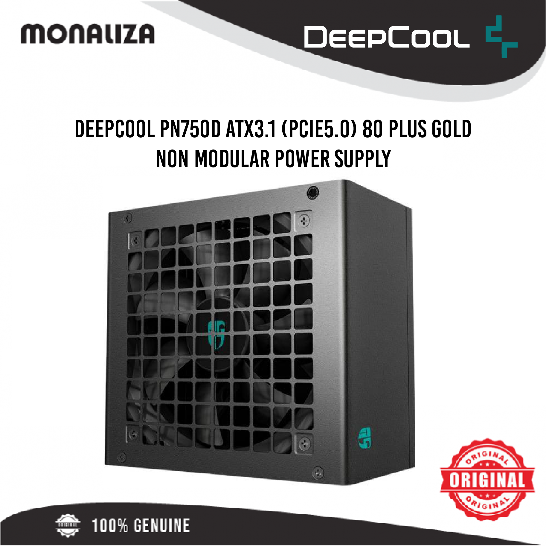 Deepcool PN750D ATX3.1 (PCIE5.0) 80 PLUS GOLD Non-Modular Power