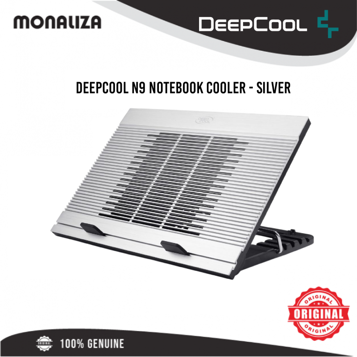 DeepCool N9 Notebook Cooler – Black / Silver