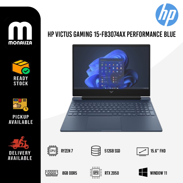 HP Laptop Victus Gaming (15-FB3074AX/FB3075AX) AMD Ryzen 7 7445HS | NVIDIA GeForce RTX 2050