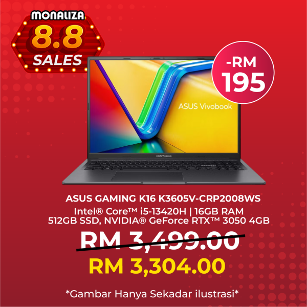 Asus Gaming Laptop Vivobook 16X K3605V-CRP2008WS 16" WUXGA