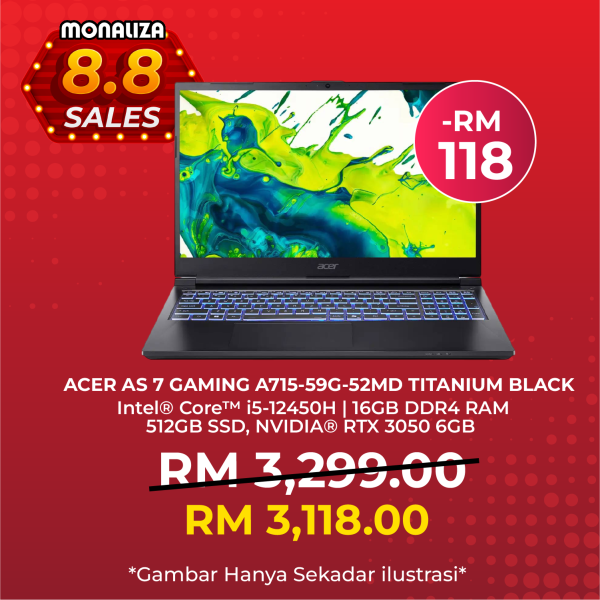 Acer Aspire 7 A715-59G-52MD 15.6" Gaming Laptop