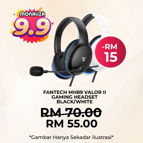 FantechMH89 VALOR II Gaming Headset Black / White