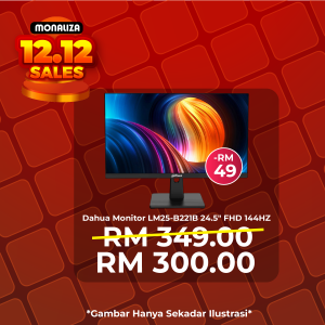 [ PROMOSI 12.12 ] DAHUA Monitor LM25-B211B 24.5" FHD 1920x1080P 120Hz / 144Hz