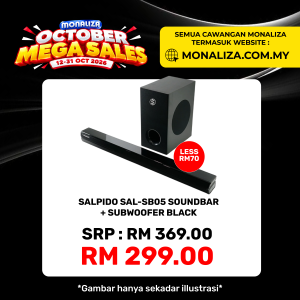 SALPIDO SAL-SB05 2.1 Channel Soundbar + Subwoofer (Black)
