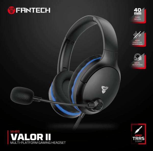 FantechMH89 VALOR II Gaming Headset Black / White - Image 2