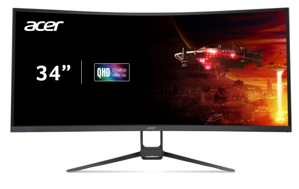 Acer EDA343CUR J0BMIIPPX 34" VA UWQHD 120Hz Nitro ED3 Curved Gaming Monitor