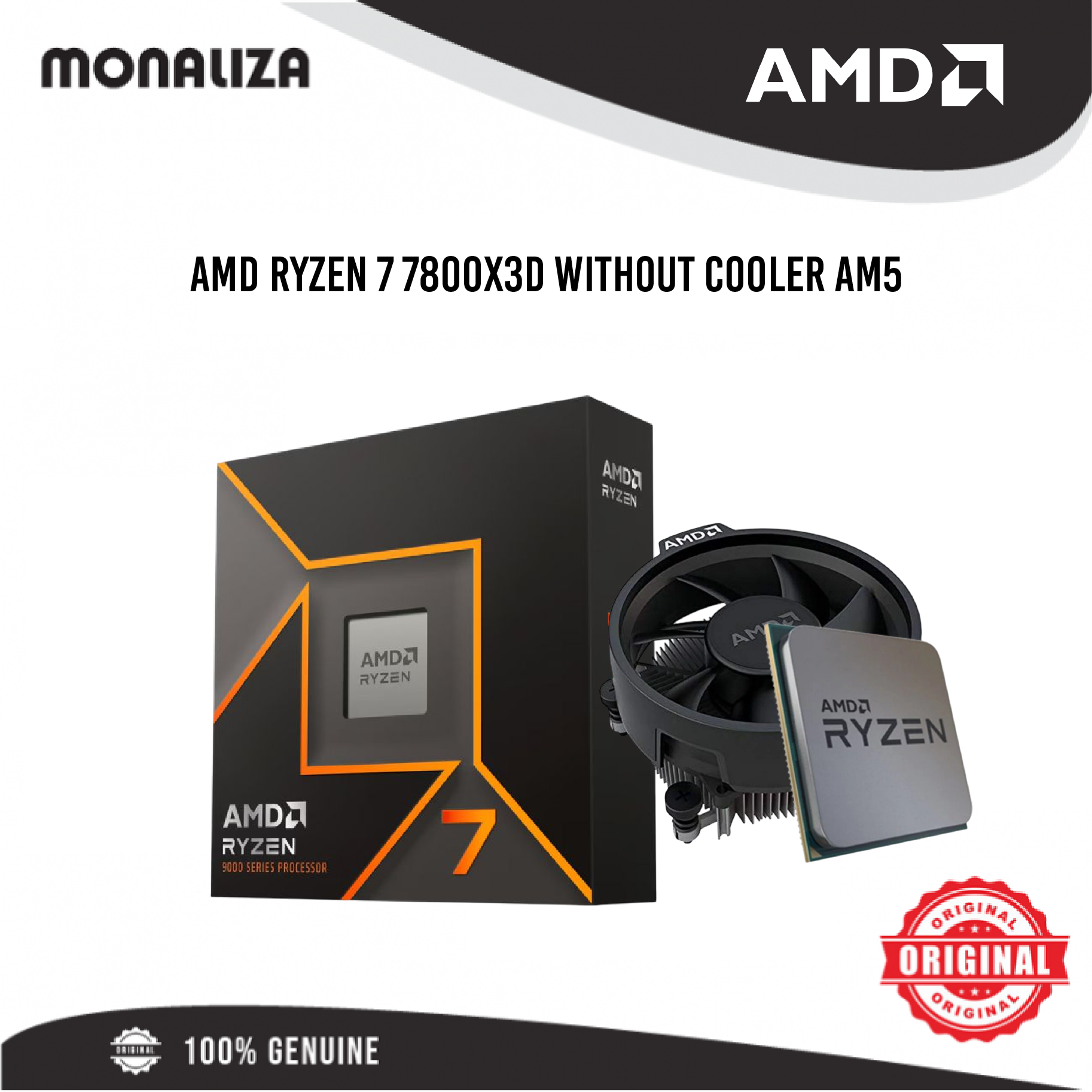AMD Ryzen 7 7800X3D without Cooler (AM5) - Monaliza