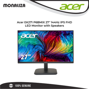 Acer EK271 P6BMIX 27" 144Hz IPS FHD LED Monitor with Speakers