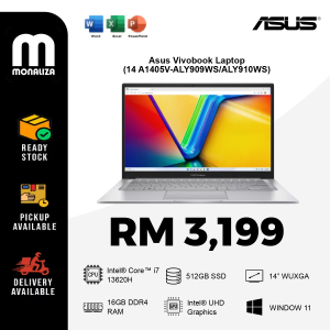 Asus Vivobook Laptop (14 A1405V-ALY909WS/ALY910WS) INTEL CORE I7-13620H | INTEL UHD GRAPHICS