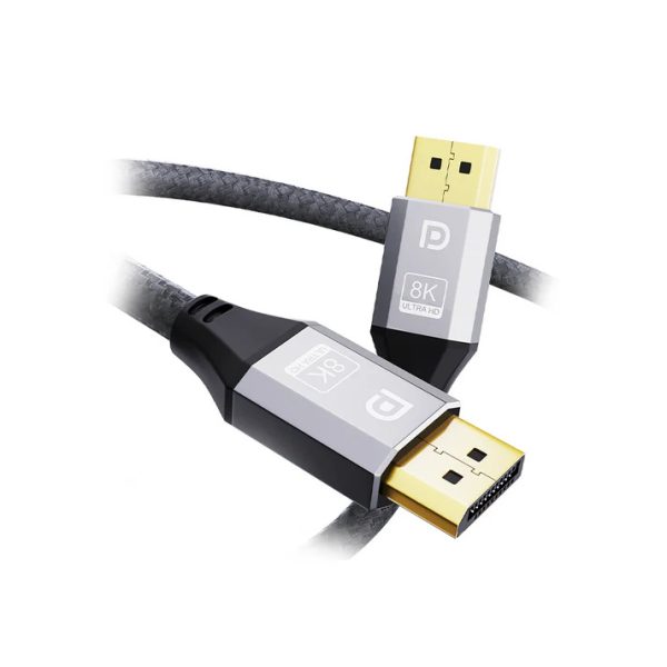 DP 1.4 Fabric Braided Cable – Supports 8K@60Hz and 4K@144Hz, HDR 1M/2M/3M
