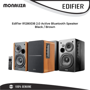 Edifier R1280DB 2.0 Active Bluetooth Speaker – Black / Brown