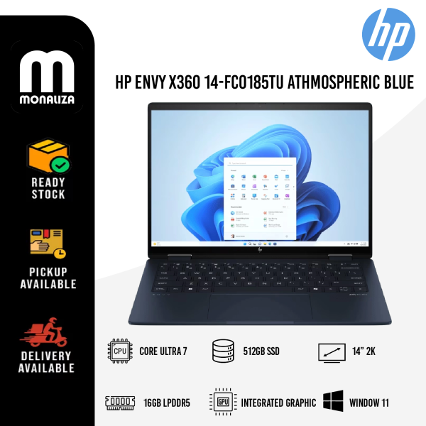 HP Envy X360 Laptop (14-FC0185TU/FC0186TU) Intel Core Ultra 7 155U | Intel Integrated Graphics