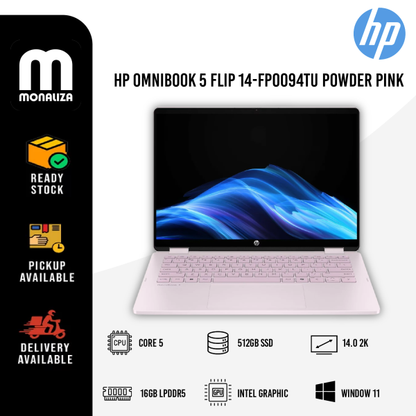 HP OmniBook 5 Flip Laptop (14-FB0095TU/FB0094TU) Intel Core 5 120U | Integrated Intel Graphics - Image 2