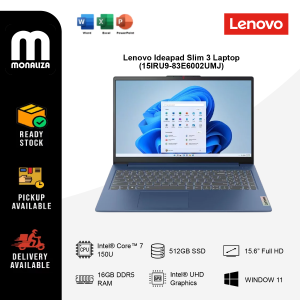 Lenovo Ideapad Slim 3 Laptop (15IRU9-83E6002UMJ) Intel Core 7-150U | Intel Graphics