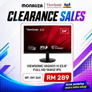 ViewSonic VA24G1-H 23.8" Full HD 144Hz IPS Monitor