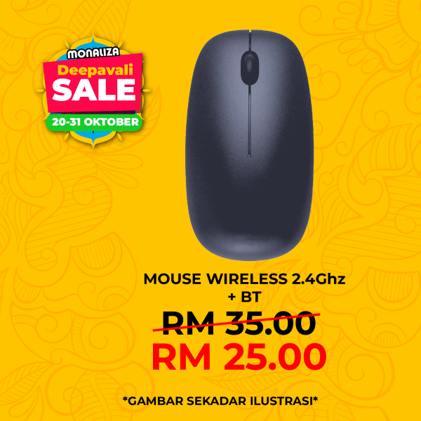 Mouse Wireless 2.4GHz + Bluetooth Dual Mode