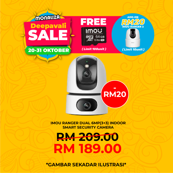 IMOU Ranger Dual 6MP (3+3) Indoor Smart Security Camera