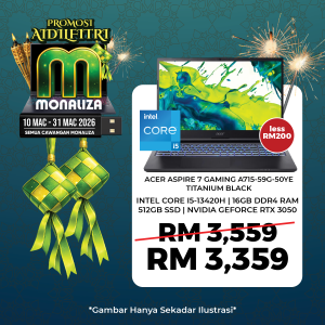 Acer Aspire 7 Gaming Laptop A715-59G-50YE Titanium Black