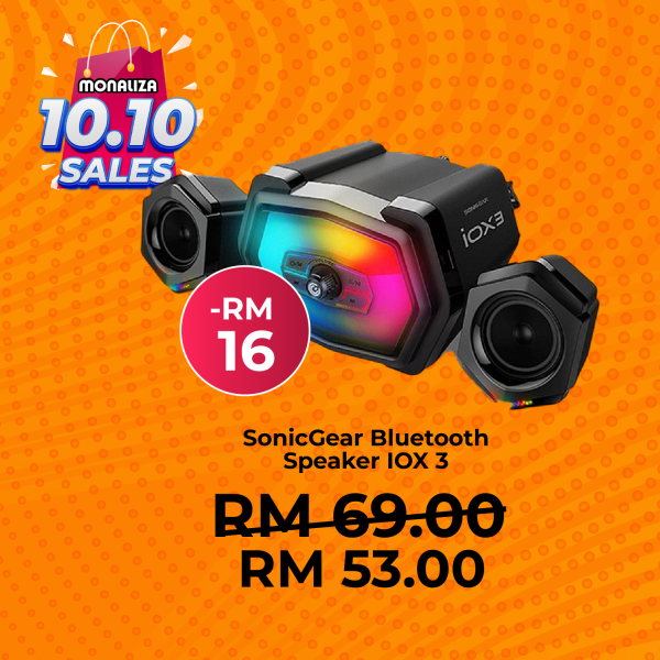 [ PROMOSI 10.10 ] SonicGear IOX 3 Bluetooth Speaker