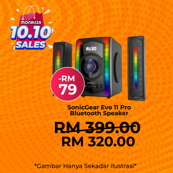 [ PROMOSI 10.10 ] SonicGear Evo 11 Pro Bluetooth Speaker