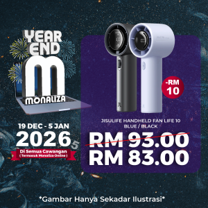 Jisulife Handheld Fan LIFE 10 – Grey / Blue