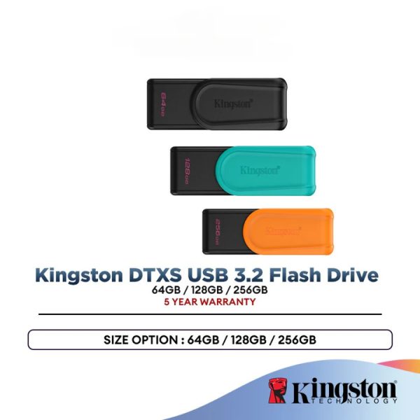 [ PROMOSI 10.10 ] Kingston DataTraveler Exodia S DTXS USB 3.2 – 64GB / 128GB / 256GB - Image 2
