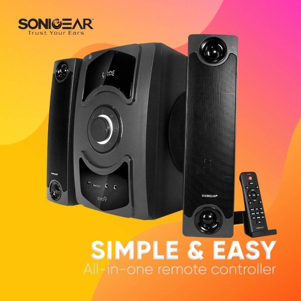 [ PROMOSI 10.10 ] SonicGear Evo 9 BTMI Bluetooth Multimedia Speaker (with Wireless Microphone) - Image 2