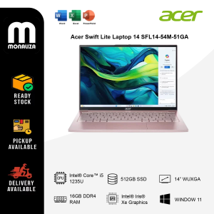 Acer Swift Lite Laptop 14 SFL14-54M-51GA Nude Pink (NX.DB8SM.002)