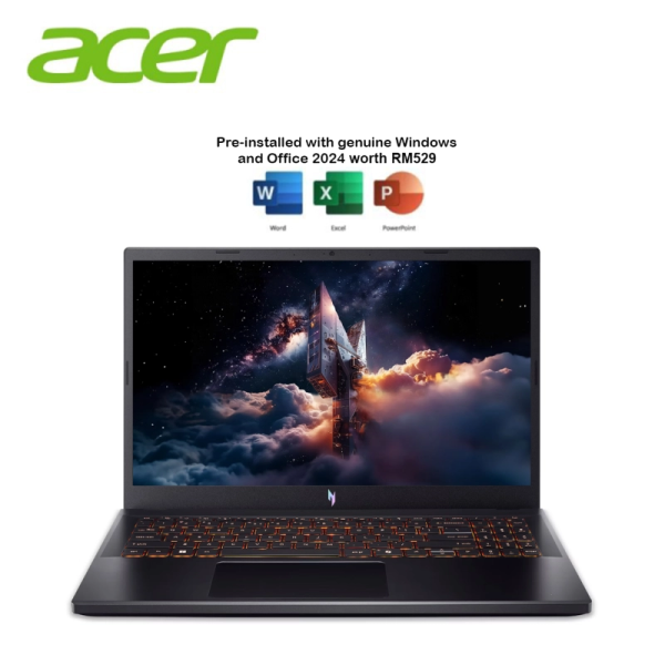 Acer Nitro V15 ANV15-52-7287 | 165Hz Refresh | Intel® Core™ 7 240H | GeForce RTX™ 4050 | 512GB SSD