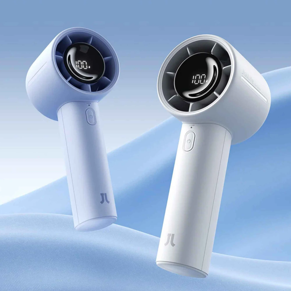Jisulife Handheld Fan LIFE 10 – Grey / Blue - Image 2