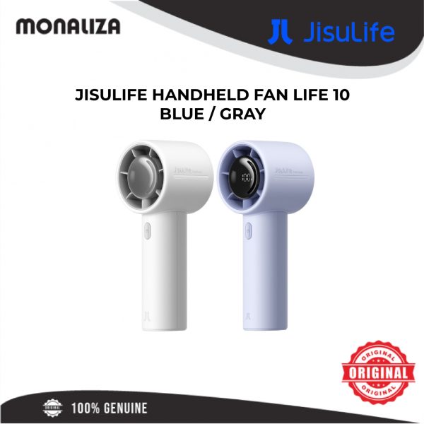Jisulife Handheld Fan LIFE 10 – Grey / Blue