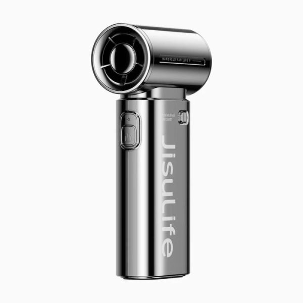 JISULIFE Handheld Fan LIFE 9 (Chrome Special Edition) – Silver-Plated - Image 2