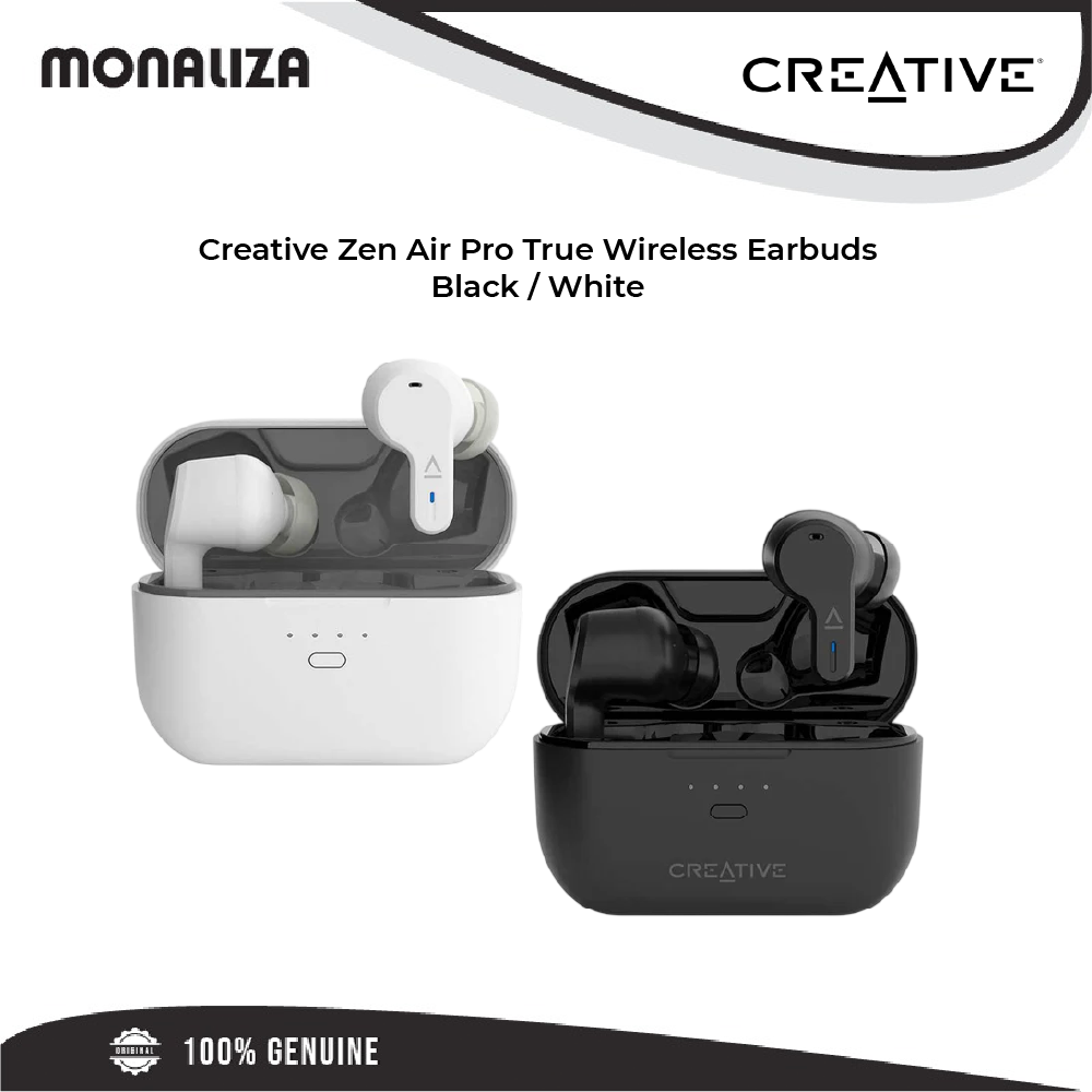 Creative Zen Air Pro True Wireless Earbuds – Black / White