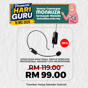 SonicGear WMH 100UL Single Wireless Professional Headset UHF Microphone
