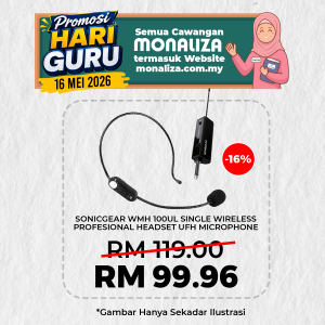 SonicGear WMH 100UL Single Wireless Professional Headset UHF Microphone