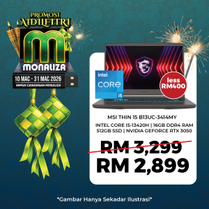 MSI Thin 15 B13UC-3414MY Gaming Laptop