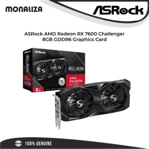ASRock AMD Radeon RX 7600 Challenger 8GB GDDR6 Graphics Card