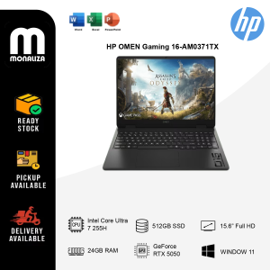 HP OMEN Gaming 16-AM0371TX – Intel Core Ultra 7 255H / 24GB / 512GB / GeForce RTX 5050 8GB